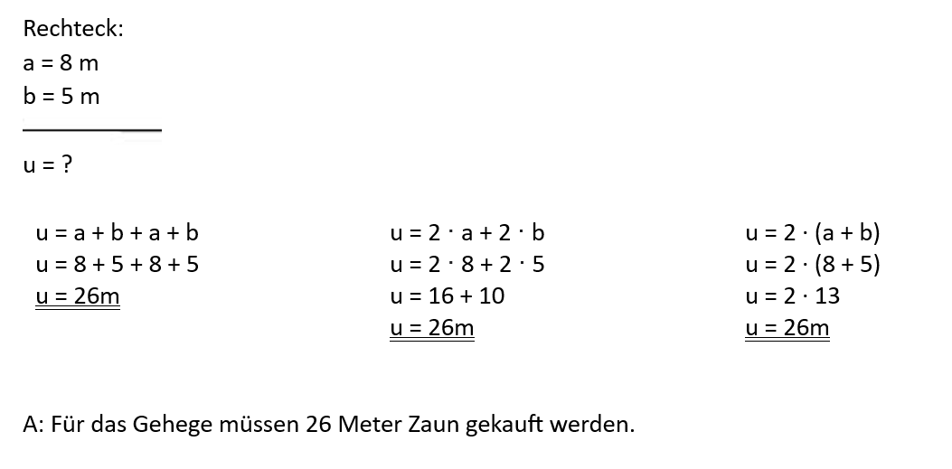Umfang von Rechteck und Quadrat – ZUM-Unterrichten