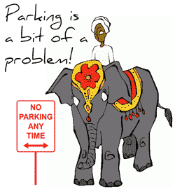 Reported speech elephant parking