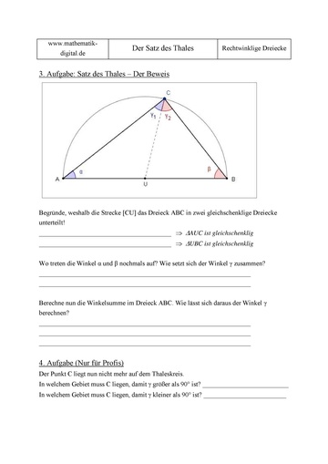 Satz Des Thales Arbeitsblatt
 Datei Arbeitsblatt Satz des Thales pdf – ZUM Unterrichten