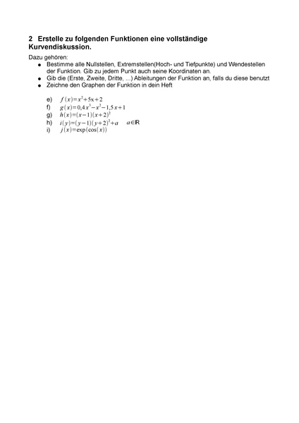 Datei:Aufgaben Kurvendiskussion.pdf