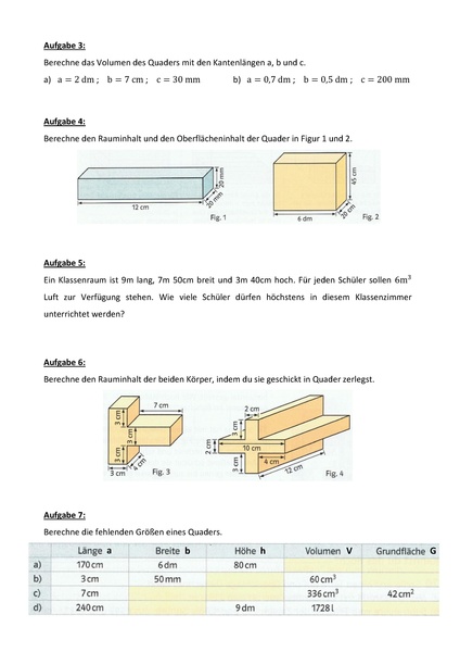 Datei:AB3 Volumen eines Quaders + Lösungen.pdf