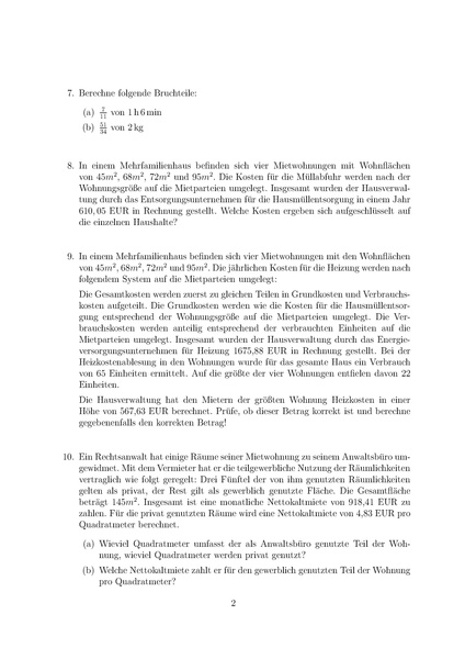 Datei:Übungen Brüche als Anteile von Zahlen - Aufgaben.pdf