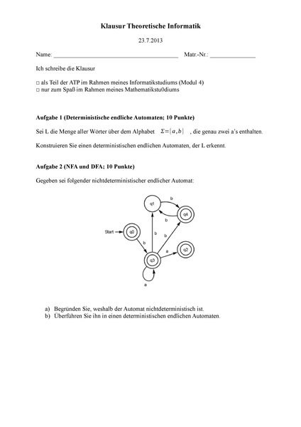 Datei:Klausur Theoretische Informatik PH Heidelberg Sommersemester 2013.pdf