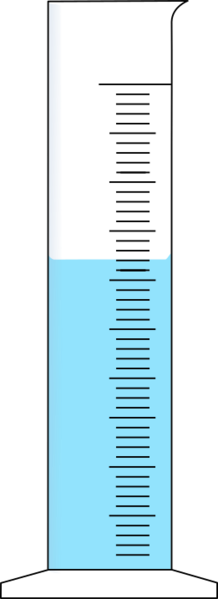 Datei:Breiter Messzylinder mit blauer Fluessigkeit.svg